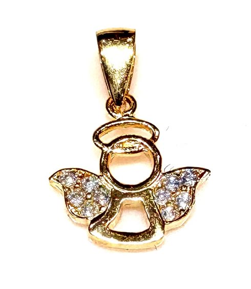 Pendente CP gioielli Bambino 9K in Oro giallo Cubic Zirconia 9K ANGELO ZIRC 0.60 G - 9K ANGELO ZIRC 0.60 G